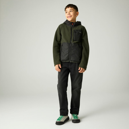Dječja dukserica Regatta Munro Hybrid Jacket DarkKhak/Blk