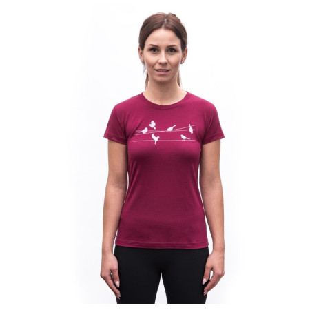 Ženska funkcionalna majica Sensor Merino Active Songbirds