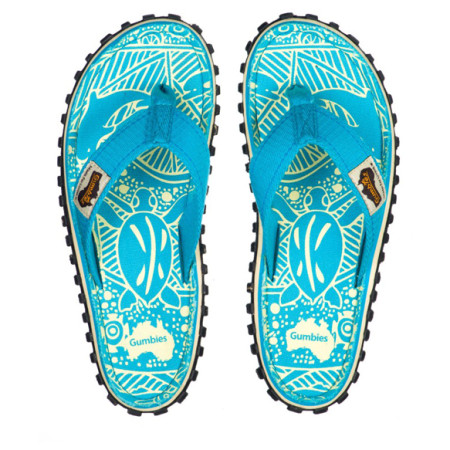 Ženske japanke Gumbies Islander Turquoise Pattern tirkizna Turquoise
