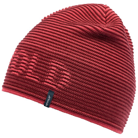 Kapa Devold Rib Logo Beanie crvena Poppy