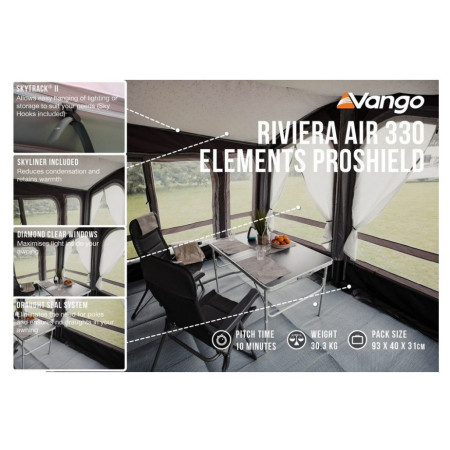 Šator za kamper Vango Riviera Air 330 Elements ProShield