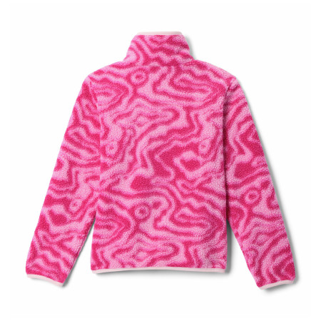 Dječja dukserica Columbia Helvetia™ II Printed Half Snap Fleece Guava pink Topo