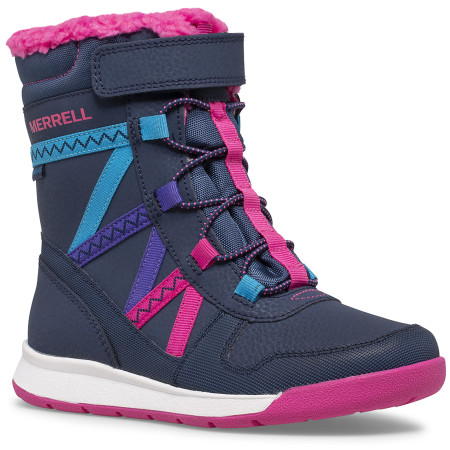 Dječje čizme za sniijeg Merrell Snow Crush 2.0 Wtpf plava/ružičasta NavyMulti