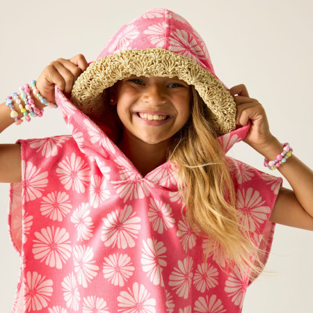 Dječji pončo Regatta Kids Towel Robe PinkHazPetal