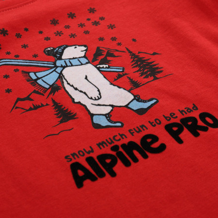 Dječja majica Alpine Pro Ecco 2 Red