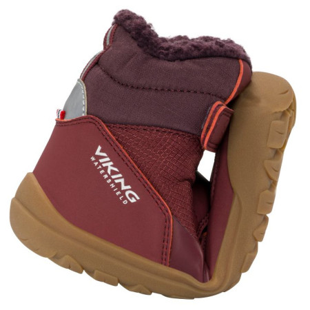 Dječje zimske cipele Viking Outdoor Footwear Birch Barefoot Warm WP Pull-on Wine
