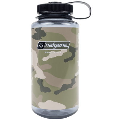 Boca Nalgene Wide Mouth Camo Print 1000 ml siva/crna Gray w/Black Camo