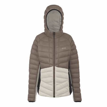 Ženska jakna Regatta Women’s Hooded Dalent svijetlosmeđa Moc/PerPl/Bk