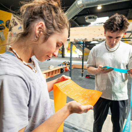 Elastična traka za vježbanje YY VERTICAL Warm Up Band Blue Medium