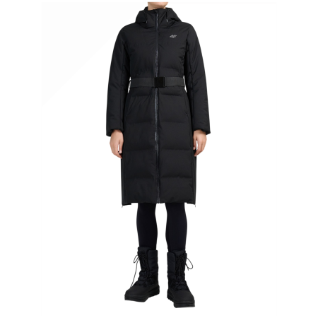 Ženska duga jakna 4F Down Jacket F0930 crna Deep Black