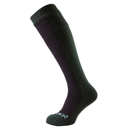 Vodootporne čarape SealSkinz Hiking Mid Knee crna Black/RacingGreen