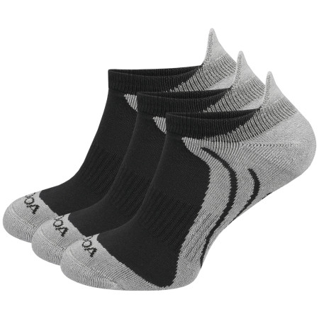 Čarape MOOA Bamboo Active Low 3-pack siva Grey/Grey