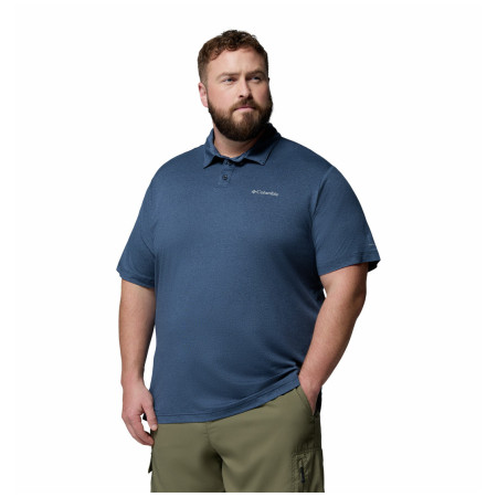 Muška majica Columbia Parsons Point™ Polo plava Collegiate Navy, Heather, Mntn Blue