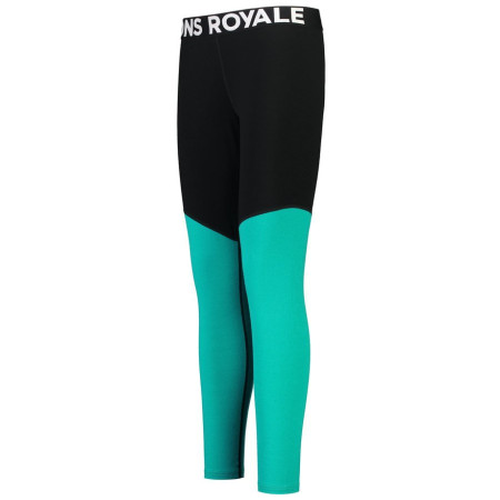Ženske tajice Mons Royale Cascade Merino Flex 200 Legging crna/plava Marina/Black