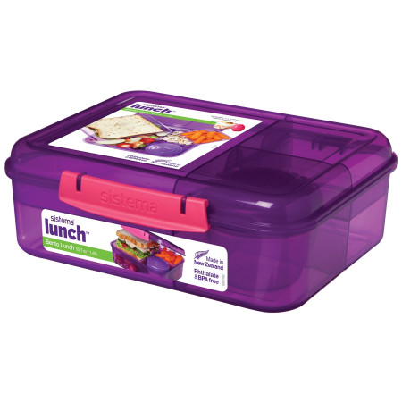Kutija za užinu Sistema Bento Lunch To Go Ljubičasta