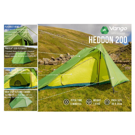 Izuzetno lagani šator Vango Heddon 200
