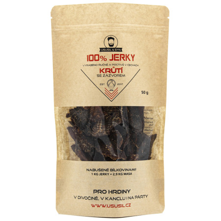 Jerky Usušil & Syn Puretina s đumbirom 50 g smeđa