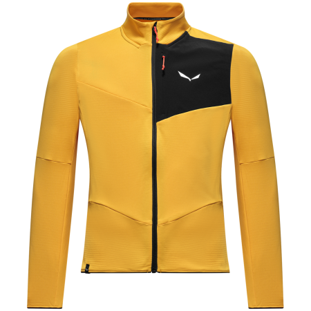 Muške funkcionalne majice dugih rukava Salewa Ortles Fleece Fz M zlatna gold