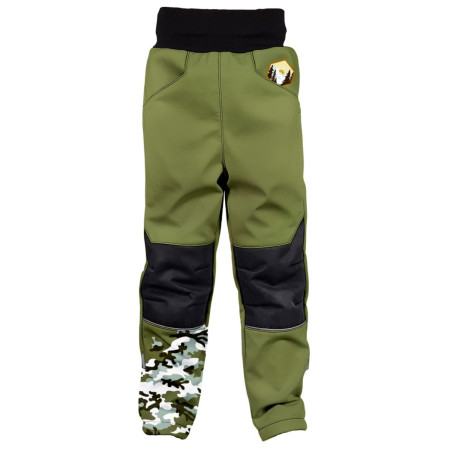 Dječje softshell hlače WAMU Khaki kaki KHAKI