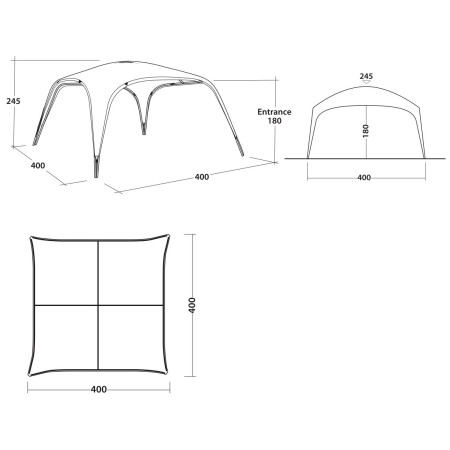 Zaklon Outwell Wakefield Shelter XL