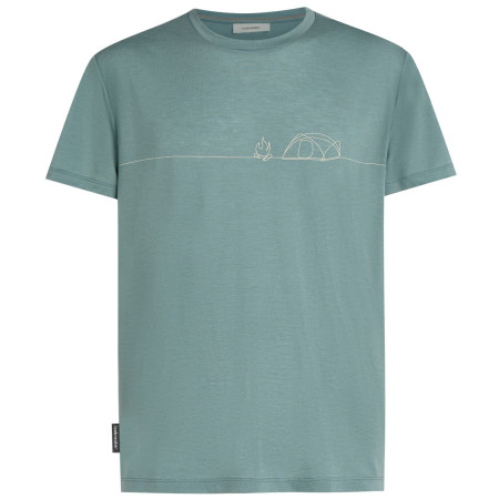 Muške funkcionalne majice Icebreaker Merino Blend Core SS Tee Single Line Camp