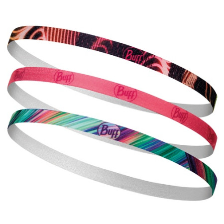 Traka za glavu Buff Hairband (3ks) crna/ružičasta GleamMulti
