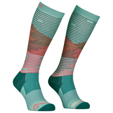 Ženske podkoljenice Ortovox All Mountain Long Socks W plava ice waterfall