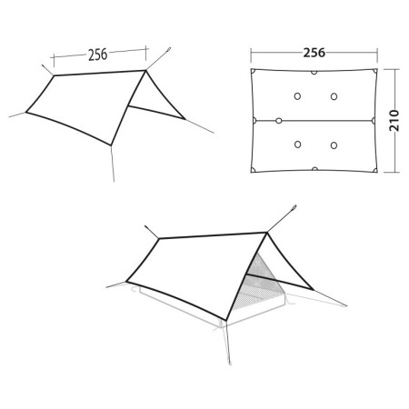 Zaklon Robens Vestis 2.50 x 2.30 Solo tarp UL