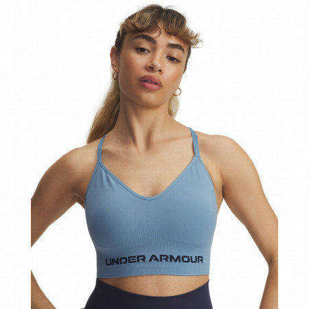Sportski grudnjak Under Armour Vanish Seamless Low Bra plava/siva Blue