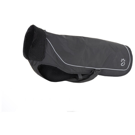 Kabanica za psa Mountain Paws Fleece-Lined Dog Raincoat crna Black