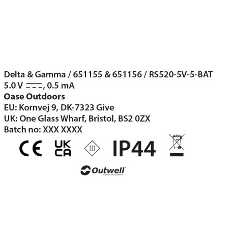 Božićne lampice Outwell Delta Light Chain