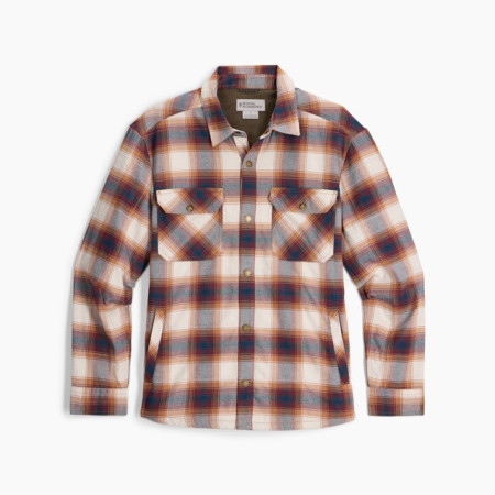 Muška košulja Royal Robins M Vista Flannel Shacket smeđa Pecan Grizzly Pld