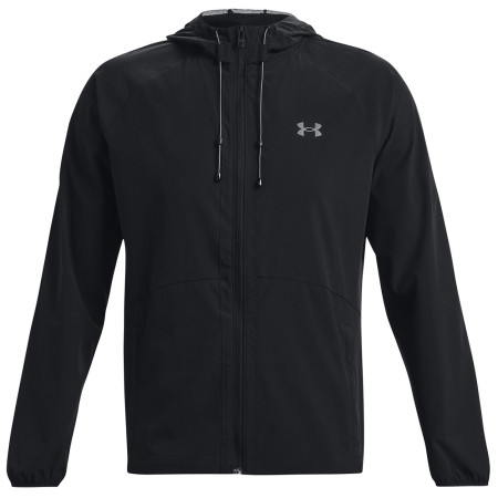 Muška proljetna jakna Under Armour Stretch Woven Windbreaker crna Black / / Pitch Gray