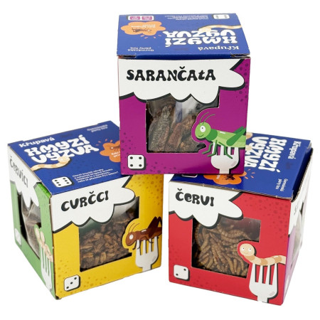 Jestivi crvi Sens Hrskavi insektni izazov – gurmanska party igra