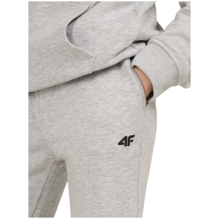 Dječja trenerka 4F Trousers Cas M1828 Cold Light Grey Melange