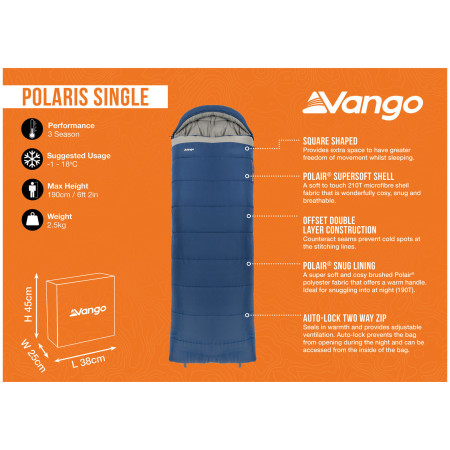 Vreća za spavanje Vango Polaris Single