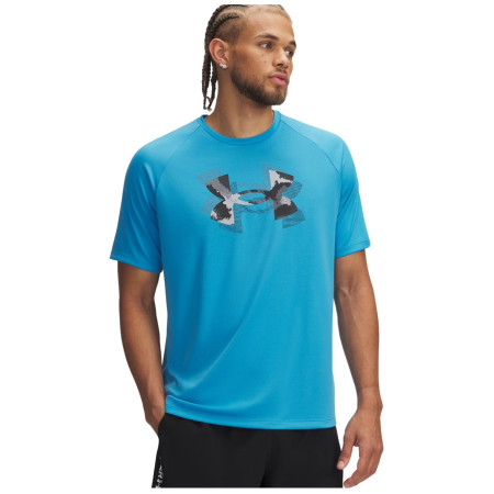 Muška majica Under Armour M Tech Print Fill SS plava Ether Blue / / Black