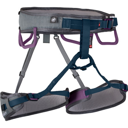 Ženski penjački pojas Mammut Ophir 3 Slide Women siva/plava Titanium/Dawn