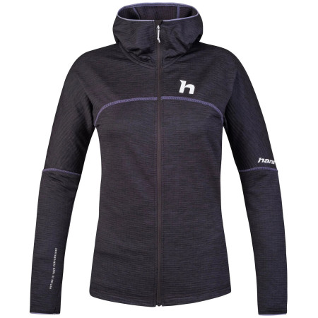 Ženska dukserica Hannah Meda Hoody siva/ljubičasta anthracite mel