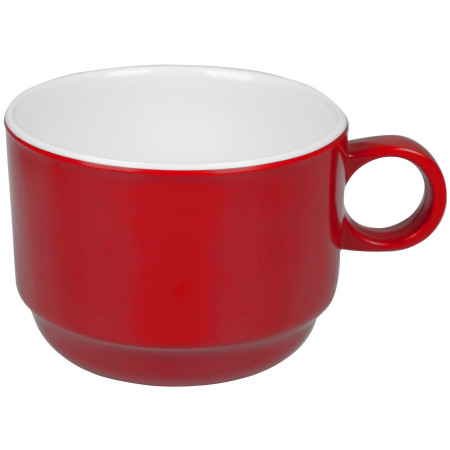 Šalica Bo-Camp Cup Melamine 2 crvena Red/White