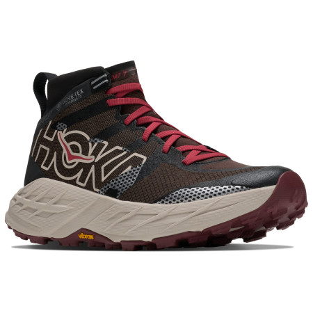 Muške cipele Hoka Speedgoat 7 Hike GTX crna/crvena Spiced Chocolate / River Rock Grey