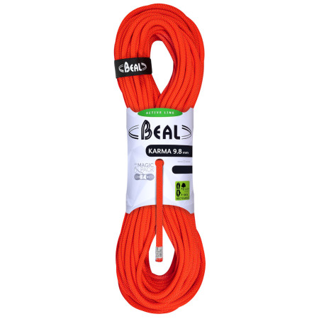 Uže za penjanje Beal Karma 9,8 mm (60 m) narančasta SolidOrange