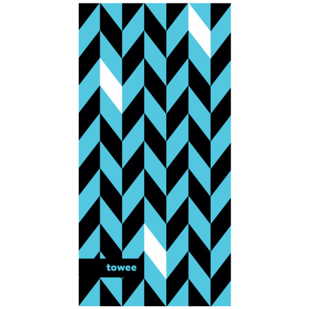 Ručnik Towee Dynamic 50x100 cm plava/crna Blue