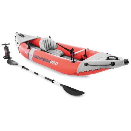 Kajak na napuhavanje Intex Excursion Pro K1 siva/crvena