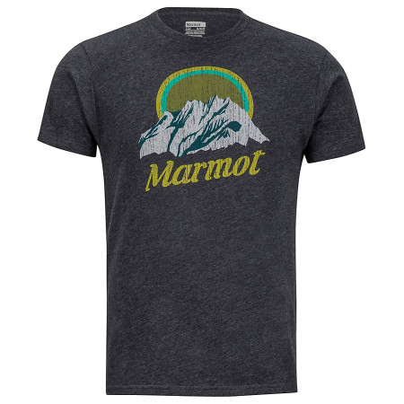 Muška majica Marmot Pikes Peak Tee SS crna NewCharcoalHeather