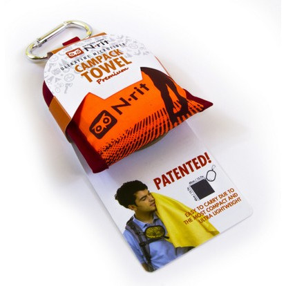 Ručnik N-Rit Campack Towel S narančasta/crna