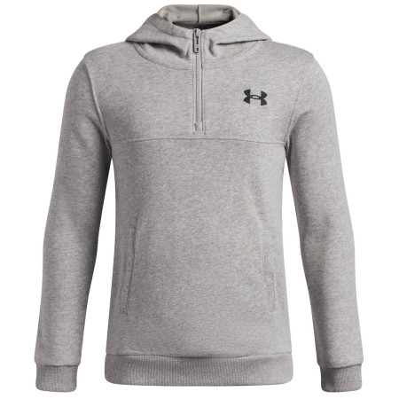 Dječja dukserica Under Armour RIVAL LW 1/4 ZIP HOODIE Gray siva Gray
