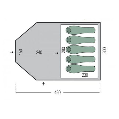 Šator Pinguin Campus 5 Duralu