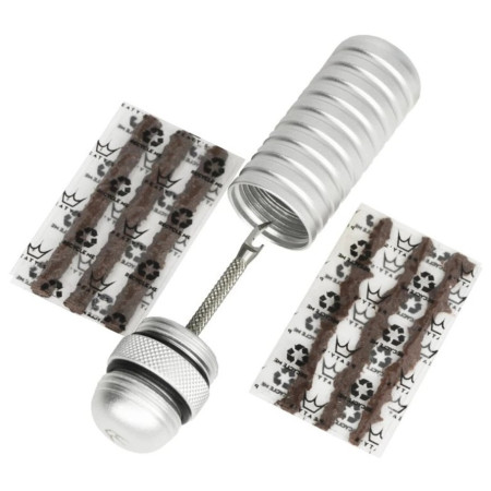 Set za popravak Peaty´s Holeshot Tubeless Puncture Plugger srebrena Silver