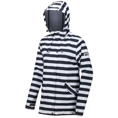 Ženska jakna Regatta Bertille crna/bijela NavyStripe